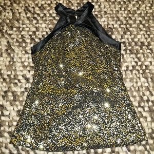 Tahari sequin top